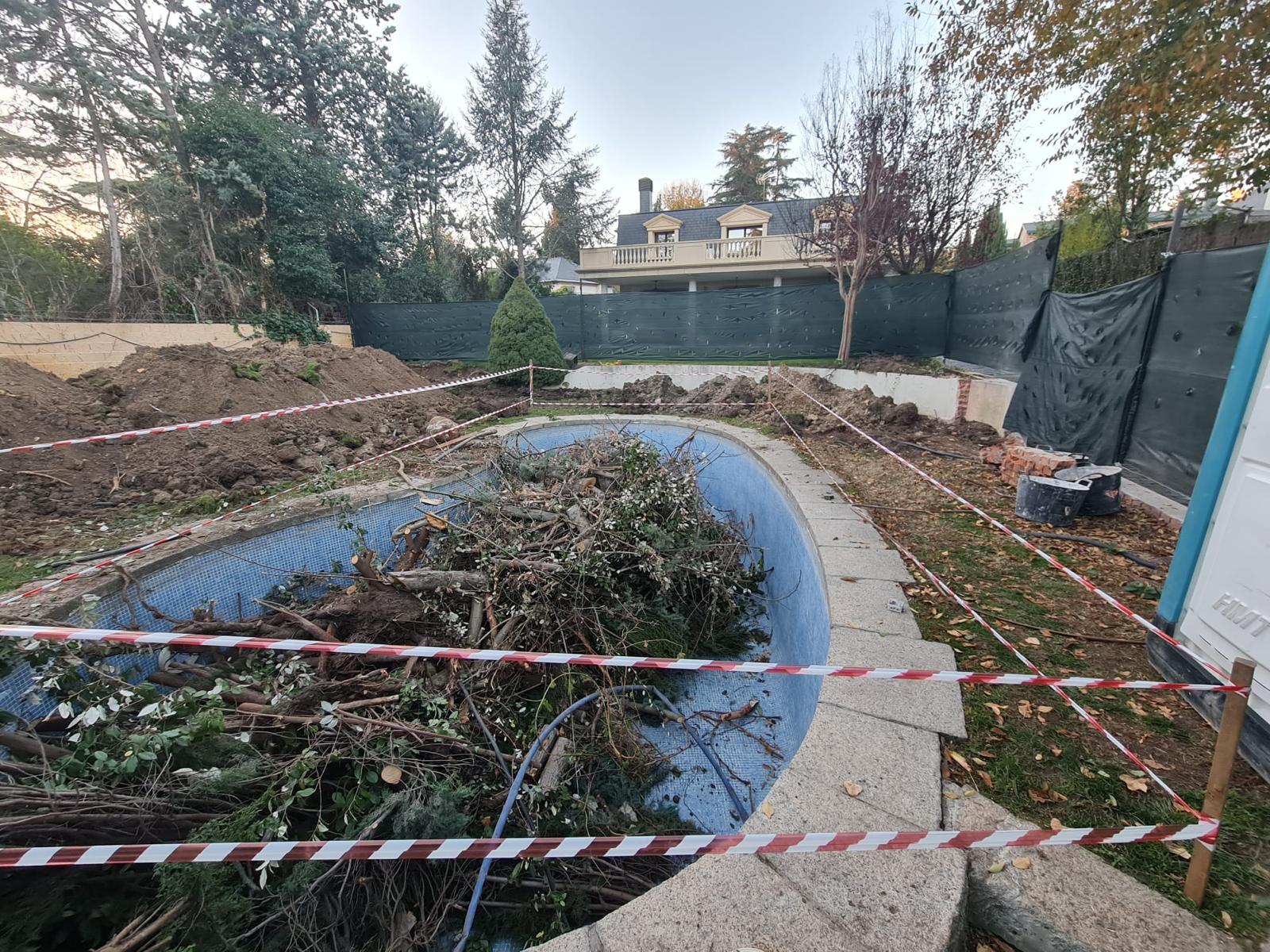 Renovacion de piscina en Puerta del Hierro - fase 2
